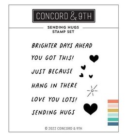 Concord & 9TH Sending Hugs Stamp Set 3 x 3