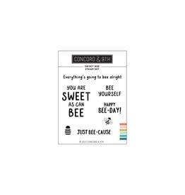 Concord & 9TH Sweet Bee Stamp Set 3 x 4