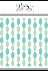Pretty Pink Posh Streamers Stencils 2 pcs