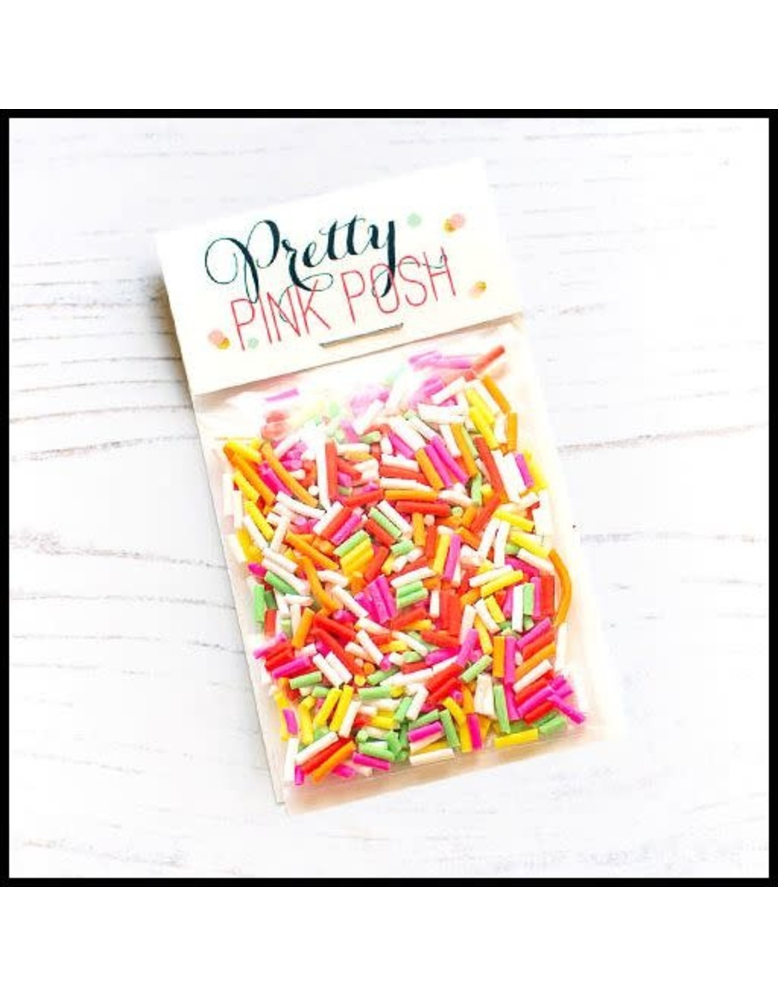 Pretty Pink Posh Birthday Cake Clay Confetti