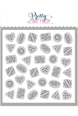 Pretty Pink Posh Layered Chocolates Stencils 3 pcs