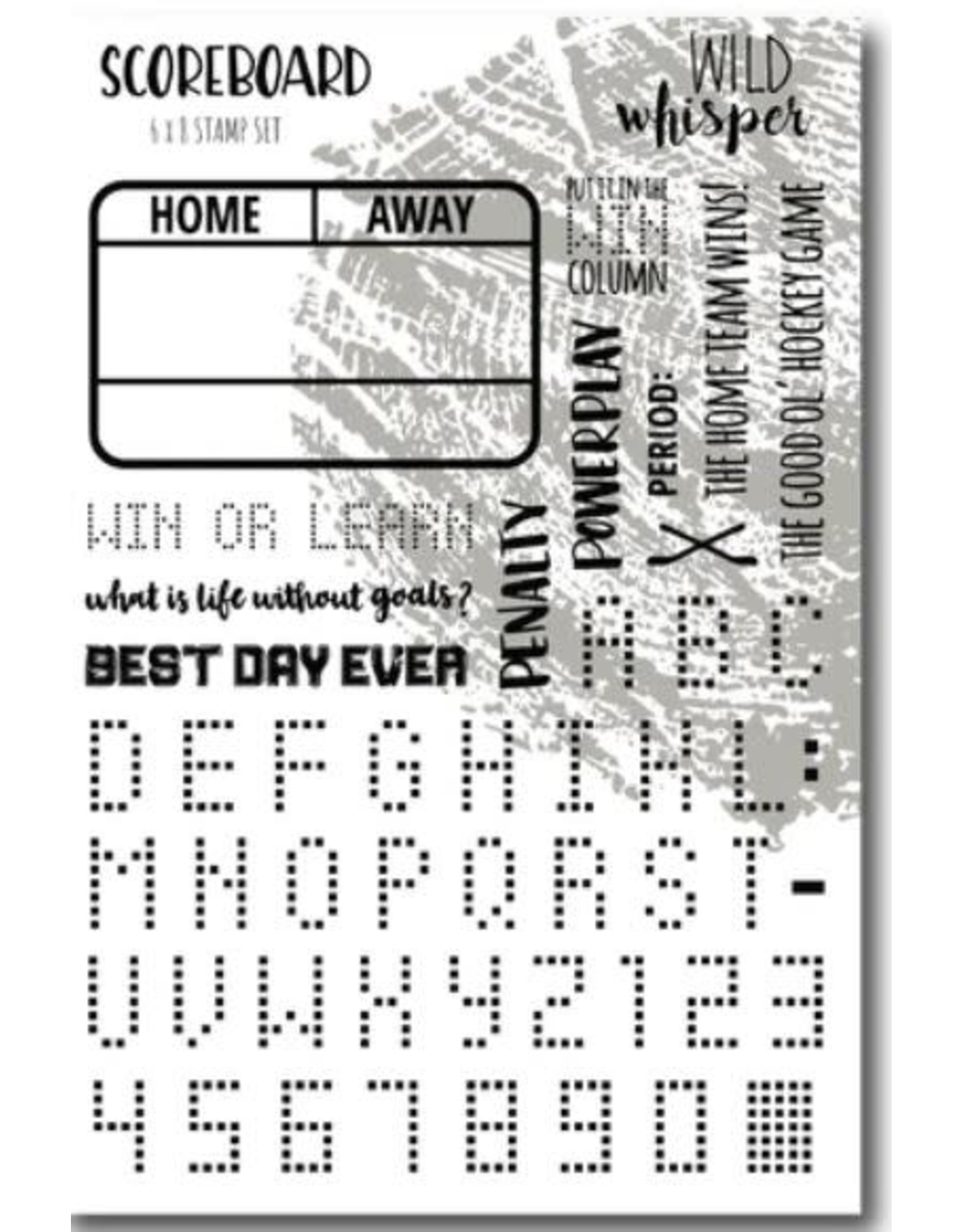 Wild Whisper Designs Scoreboard - 6x8 Stamp Set