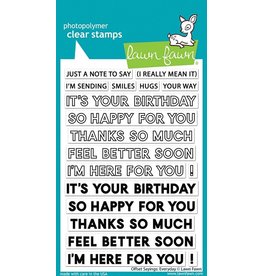 Lawn Fawn Offset Sayings - Everyday -  Stamps *