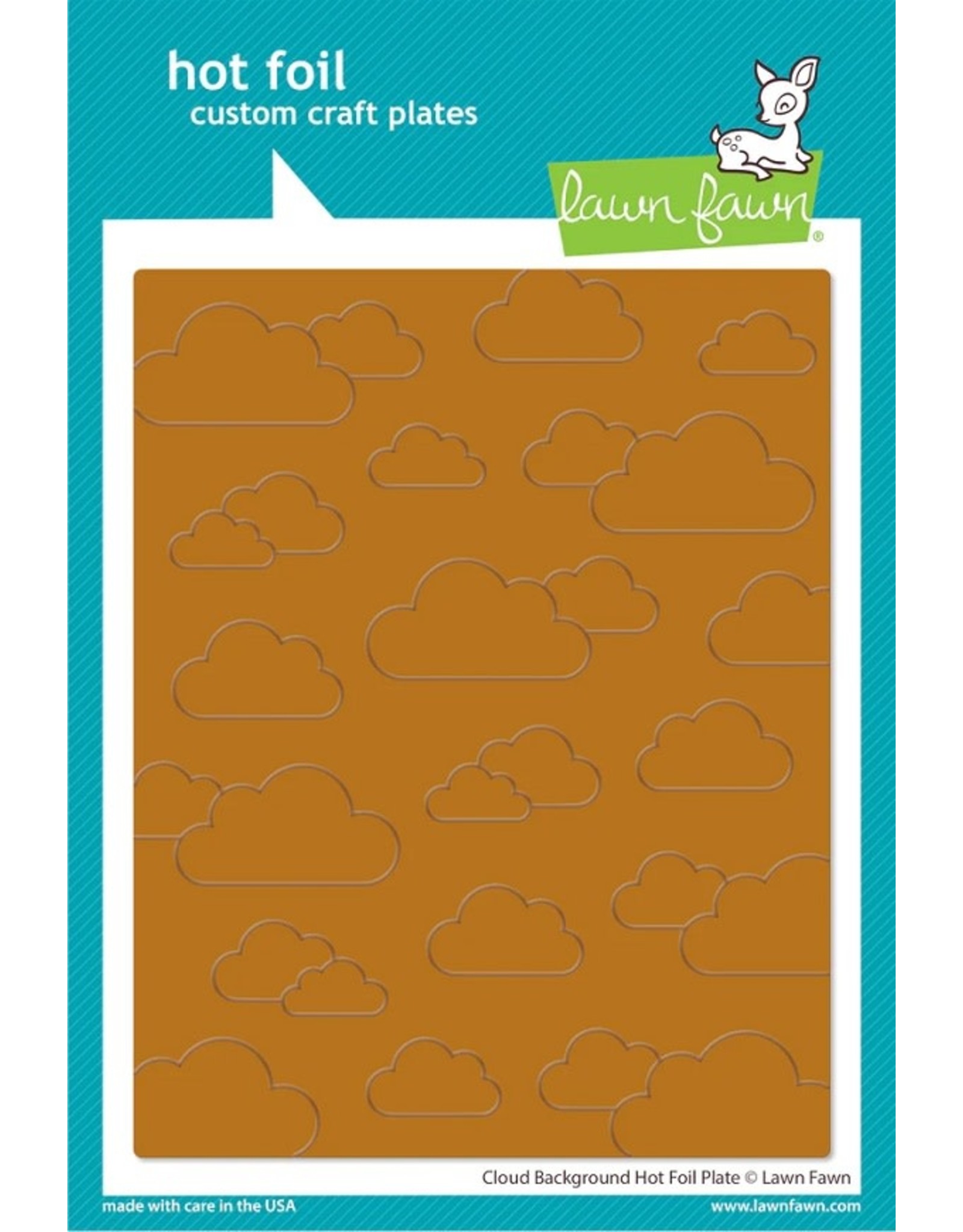 Lawn Fawn Cloud Background  - Hot Foil Plate