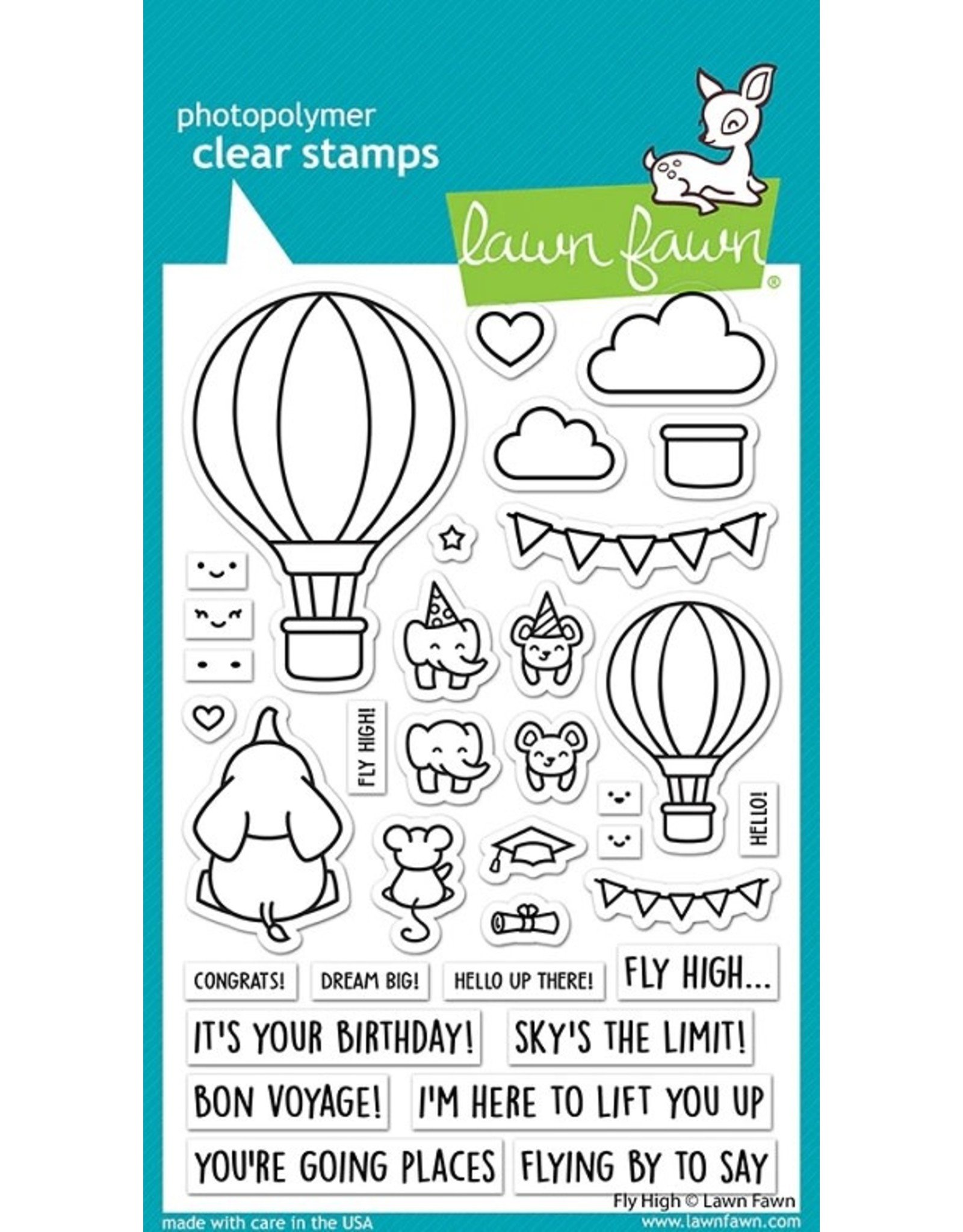 Lawn Fawn Fly High - Clear Stamps