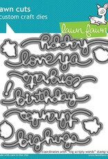 Lawn Fawn Big Scripty Words - Stamps and Lawn Cuts