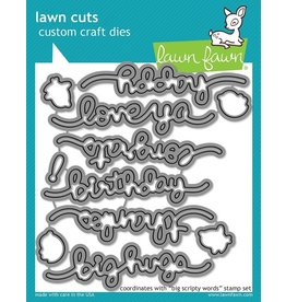 Lawn Fawn Big Scripty Words - Lawn Cuts