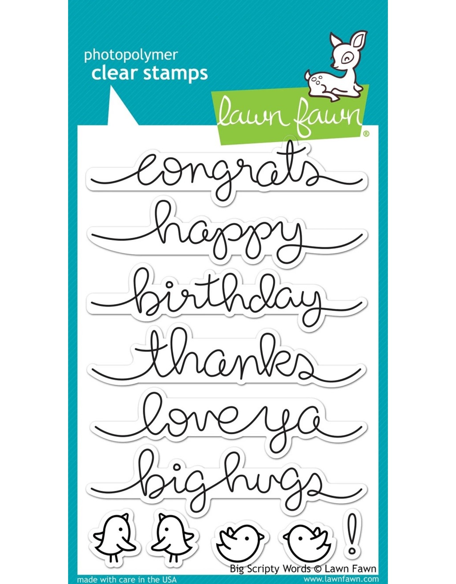 Lawn Fawn Big Scripty Words - Stamps