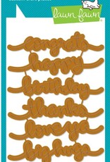 Lawn Fawn Big Scripty Words - Hot Foil and Lawn Cuts