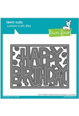 Lawn Fawn Giant Outlined Happy Birthday: Landscape
