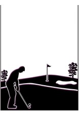 Ecstasy Crafts Embossing Folder - Golfing Day Size 5 x 7