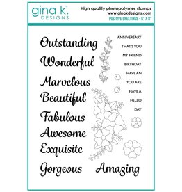 Gina K. Designs Positive Greetings Stamps