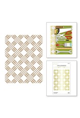 Spellbinders Tic Tac Toe Plaid Glimmer Hot Foil Plate - Toolbox Essentials Collection
