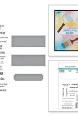 Spellbinders Toolbox Essentials Collection - A Cut above the Rest Sentiments Stamp and Die