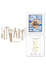 Spellbinders Nailed It! Glimmer Hot Foil Plate - Toolbox Essentials Collection