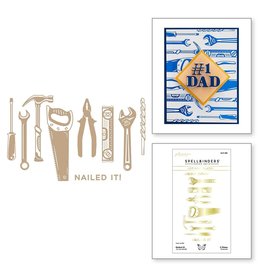 Spellbinders Toolbox Essentials Collection - Nailed It! Glimmer Hot Foil Plate