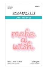 Spellbinders Layered Stencils Collection - Make a Wish Confetti Stencil and Die Set