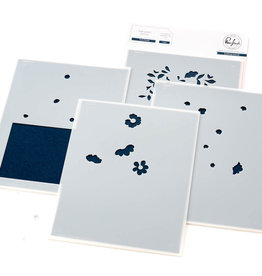 PINKFRESH STUDIO Arch Florals - Stamp & stencil