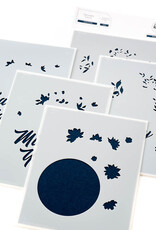 PINKFRESH STUDIO Circle Florals stencil