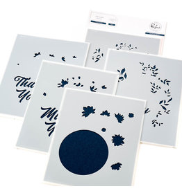 PINKFRESH STUDIO Circle Florals - Stamp, Die & stencil