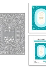 Spellbinders Stylish Ovals Collection Infinity Punch & Pierce Plate Etched Dies