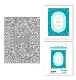 Spellbinders Stylish Ovals Collection Infinity Punch & Pierce Plate Etched Dies