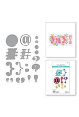 Spellbinders Stitched Numbers & More Collection Stitched Punctuation and Symbols Etched Dies
