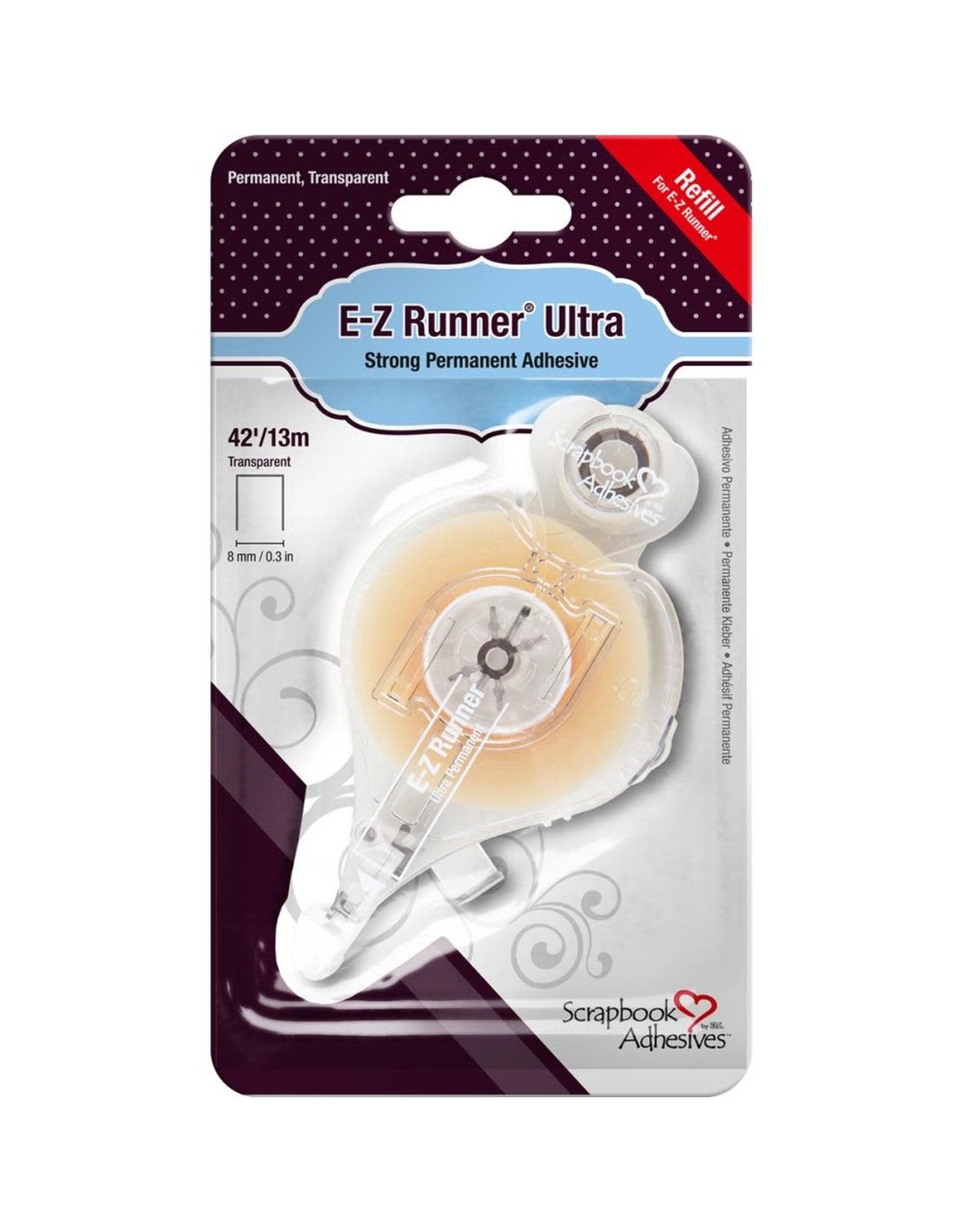 Scrapbook Adhesives E-Z Runner Ultra Refill-small clear