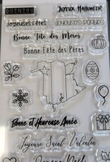 Stamp Anniething Joyeuses Fêtes Sentiment Stamp Set