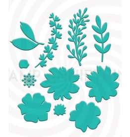 Stamp Anniething Flower & Leaves Builder Die