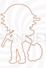 Stamp Anniething Leif You're My Favorite Sweet Pea Outline Die