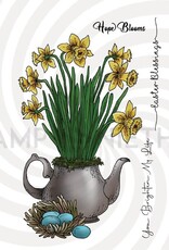 Stamp Anniething Daffodils in Teapot Stamp Set