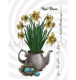 Stamp Anniething Daffodils in Teapot Stamp Set