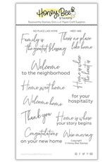 Honey Bee No Place Like Home 4x6 Stamp Set