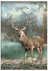 Stamperia MAGIC FOREST DEER-RICE PAPER  A4