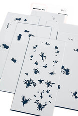 PINKFRESH STUDIO Rainbow Daisies Stamp, Die & stencil