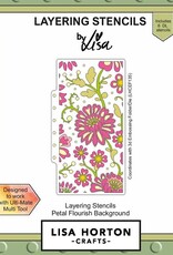 Lisa Horton Crafts Petal flourish background DL Layering Stencils