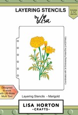 Lisa Horton Crafts Marigold Layering Stencils 5x7