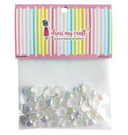 DRESS MY CRAFT WATER DROPLETS EMBELLISHMENTS - UNICORN HEART