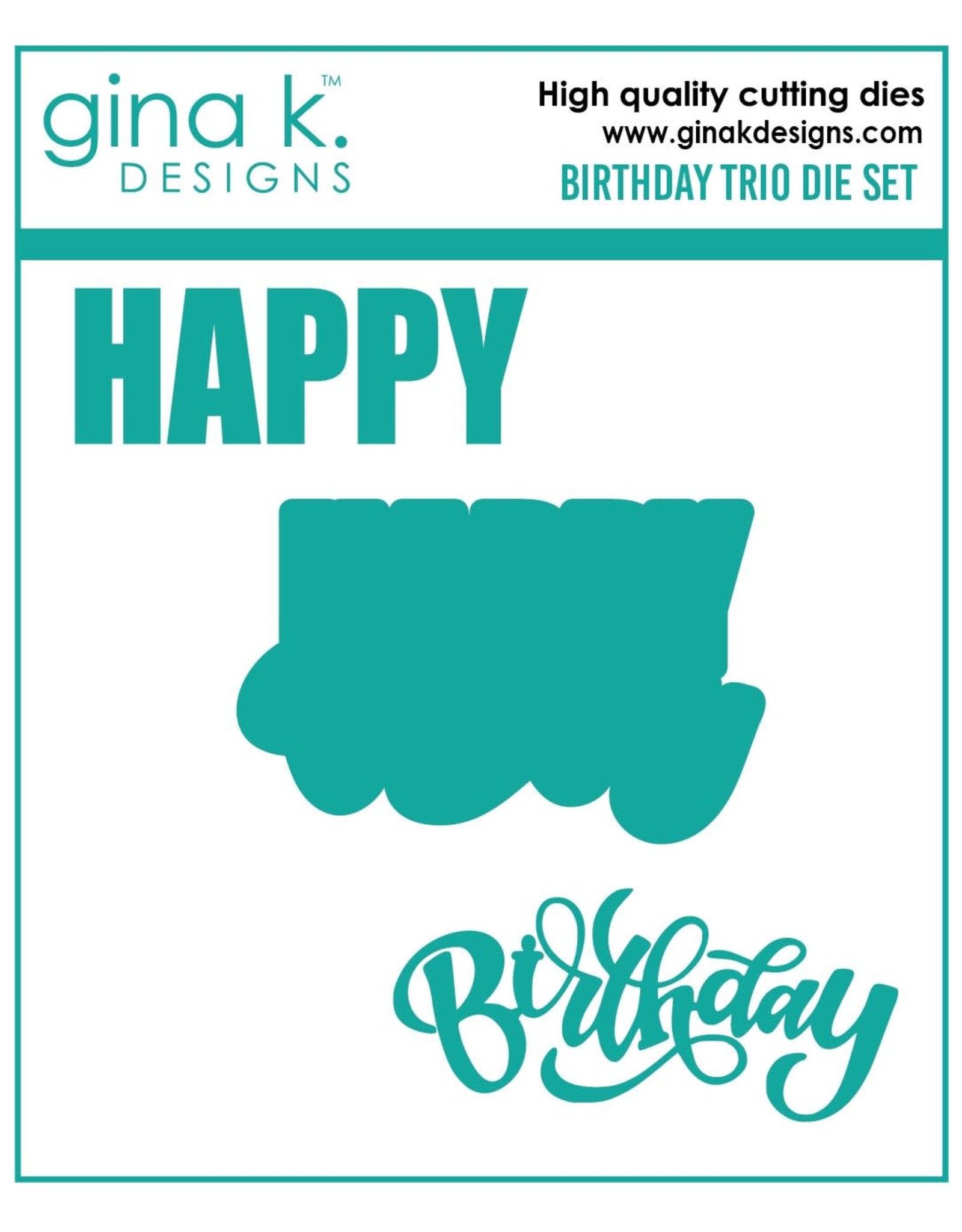 Gina K. Designs Birthday Trio Die