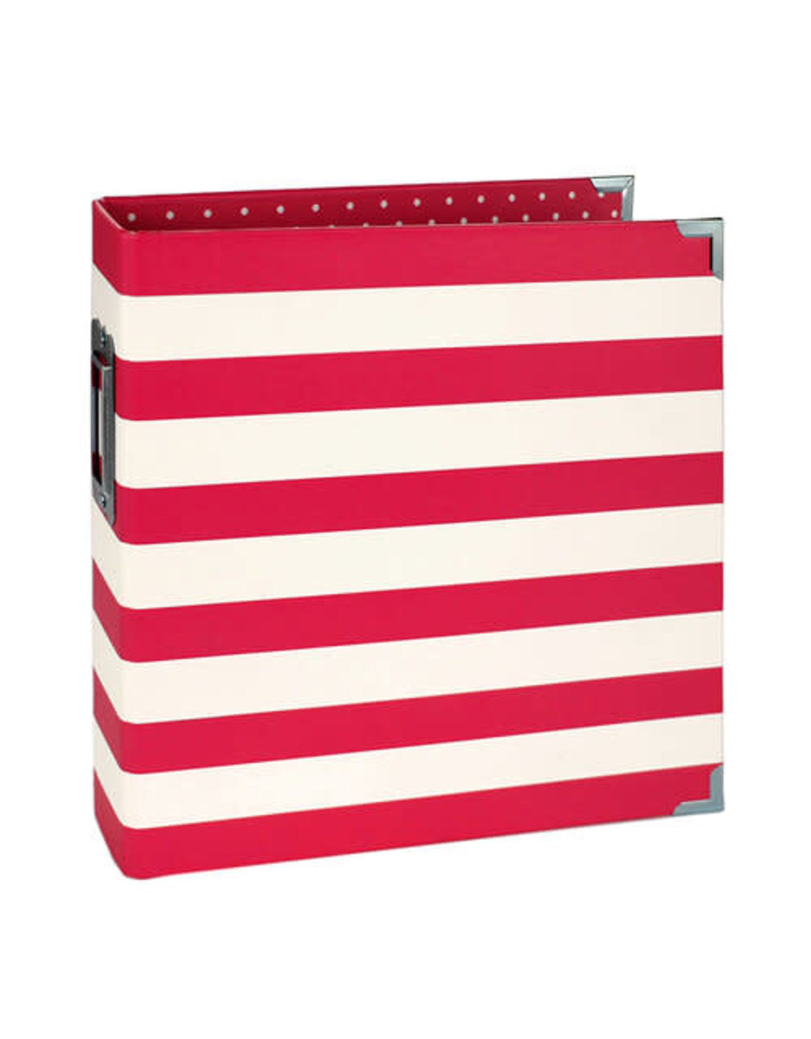 Simple Stories SNAP! 6x8 Designer Binder - Red Stripe