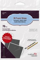 Scrapbook Adhesives 3D Foam Strips - Small - Black