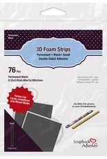 Scrapbook Adhesives 3D Foam Strips - Small - Black