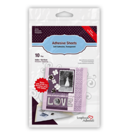 Scrapbook Adhesives Adhesive Sheets- Transparent- Double Sided 4x6