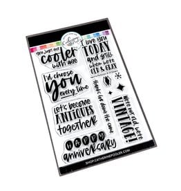 Catherine Pooler Designs Aged to Perfection Sentiments Stamp Set