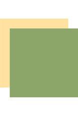 Echo Park Bee Happy - Green / Lt. Yellow -Coordinating 12x12 Solid