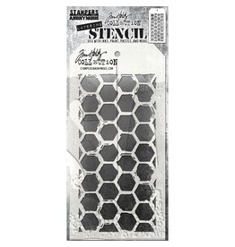 Tim Holtz - Stampers Anonymous Brush Hex, Layering Stencil