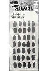 Tim Holtz - Stampers Anonymous Brush Mark - Layering Stencil