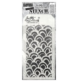 Tim Holtz - Stampers Anonymous Brush Arch, Layering Stencil