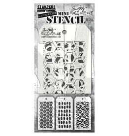 Tim Holtz - Stampers Anonymous Mini Stencil Set #55 (3pcs)